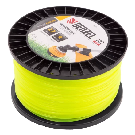 Леска для триммера звезда, 2,7мм х 202м, на DIN катушке FLEX CORD// Denzel 96287 купить в Нижневартовске
