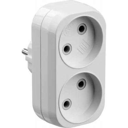 Разветвитель электрический MAXElectro, STAYER 55087-2, 2 гнезда, 10А/220В 55087-2 купить в Нижневартовске