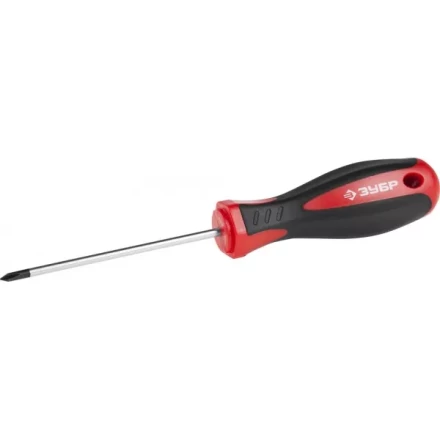 Отвертка ЗУБР "МАСТЕР", Cr-v, эргономичная двухкомпонентная рукоятка, PH0x75мм 25062-0-075_z02 купить в Нижневартовске