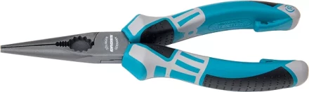 Длинногубцы прямые 205 мм  трехкомпонентные рукоятки GROSS 17171 купить в Нижневартовске