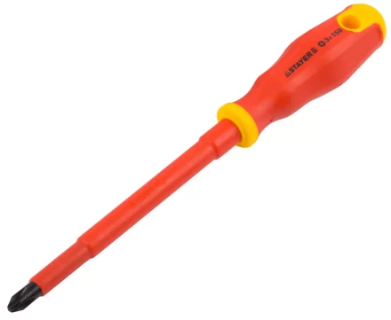 Отвертка STAYER "PROFI" "ELECTRO" диэлектрическая до 1000В, двухкомп рукоятка, PH № 3 х 150мм 25142-3-15_z01 купить в Нижневартовске