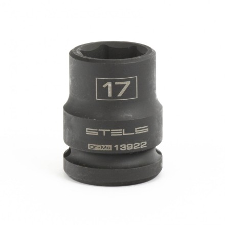 Головка ударная шестигранная 17 мм 1/2&quot; CrMo Stels 13922 купить в Нижневартовске