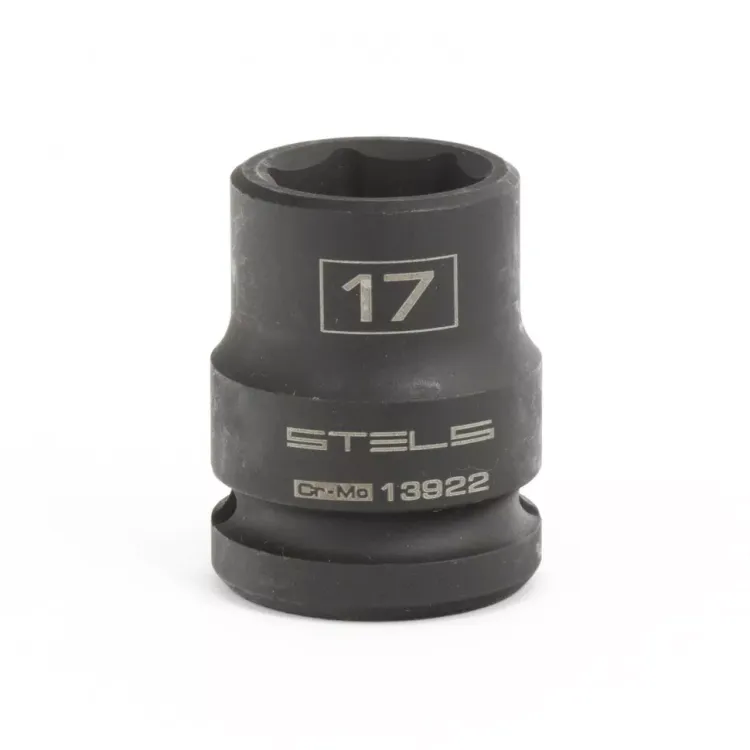 Головка ударная шестигранная 17 мм 1/2" CrMo Stels 13922 купить в Нижневартовске