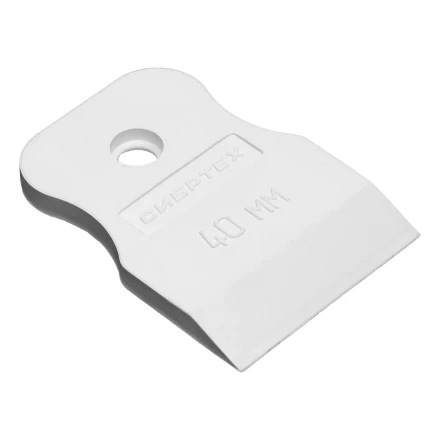 Шпатель, белая резина, 40 мм Россия Сибртех 85831 купить в Нижневартовске