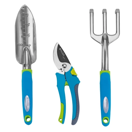 Набор садового инструмента с секатором Palisad 629018, алюминиевый цельнолитой, 3 предмета, LUXE купить в Нижневартовске