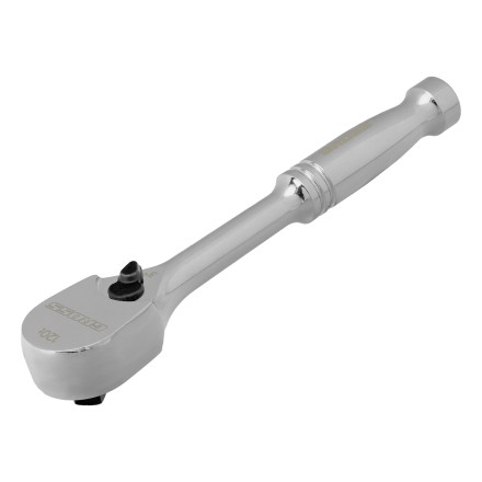 Ключ-трещотка 1/4&quot; Gross 14050, CrV, 120 зубьев, цельнометаллический, хром купить в Нижневартовске