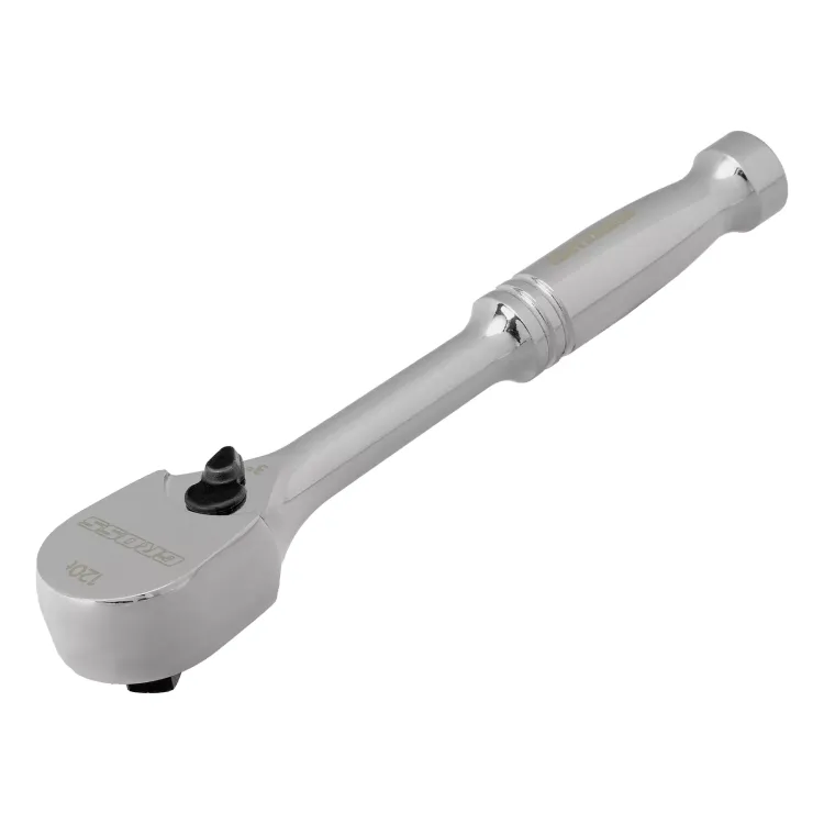 Ключ-трещотка 1/4" Gross 14050, CrV, 120 зубьев, цельнометаллический, хром купить в Нижневартовске