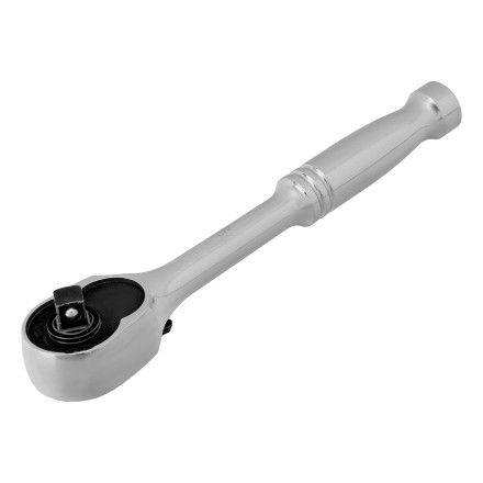 Ключ-трещотка 1/4&quot; Gross 14050, CrV, 120 зубьев, цельнометаллический, хром купить в Нижневартовске