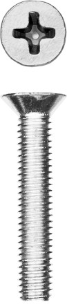 Винт DIN 965, M4 x 25 мм, 15 шт, кл. пр. 4.8, оцинкованный, ЗУБР 303116-04-025 купить в Нижневартовске