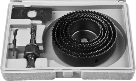 Набор кольцевых коронок по дереву STAYER "MASTER" Д51, 57, 67, 76, 88, 102мм. 8шт. 29600-H8 купить в Нижневартовске