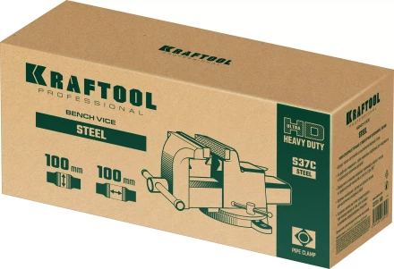 Тиски KRAFTOOL STEEL стальные 32701-100 купить в Нижневартовске