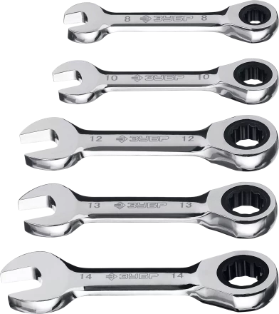 Наборы трещоточных комбинированных ключей укороченных серия ПРОФЕССИОНАЛ купить в Нижневартовске