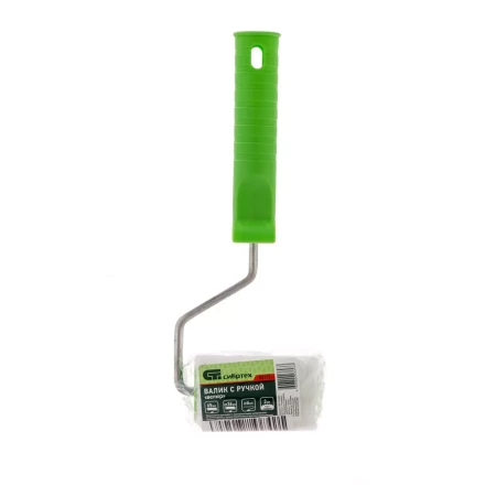 Валик "Велюр" с ручкой,  75 мм, ворс 5 мм, D 36 мм, D ручки 6 мм Россия Сибртех 80131 купить в Нижневартовске