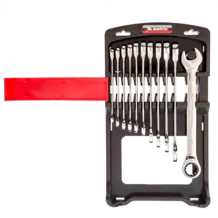 Набор ключей комбинированных Matrix трещоточных 11 шт 14795 купить в Нижневартовске