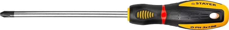 Отвертка STAYER "PROFI" "PROTech", двухкомп рукоятка, намагниченная, Cr-Mo, PH3x150мм 25132-3-15_z02 купить в Нижневартовске