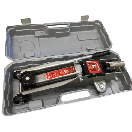 Домкрат гидравлический подкатной 2 т h подъема 135–385 мм в пласт. кейсе  MATRIX MASTER 51028 купить в Нижневартовске