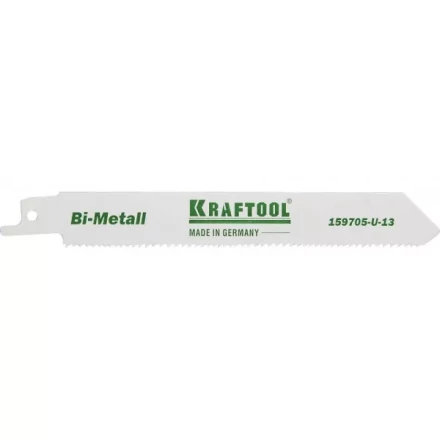 Полотно KRAFTOOL "INDUSTRIE QUALITAT", S922VF, для эл/ножовки, Bi-Metall, по металлу, дереву, шаг 1,8-2,5мм, 130мм 159705-U-13 купить в Нижневартовске