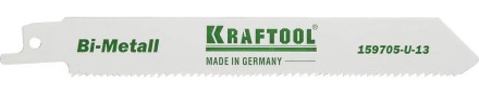 Полотно KRAFTOOL &quot;INDUSTRIE QUALITAT&quot;, S922VF, для эл/ножовки, Bi-Metall, по металлу, дереву, шаг 1,8-2,5мм, 130мм 159705-U-13 купить в Нижневартовске