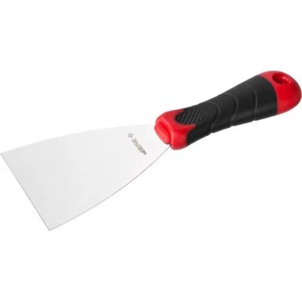 Шпатель ЗУБР "МАСТЕР", профилированное нержавеющее полотно, 2к ручка, 80мм 10072-08 купить в Нижневартовске