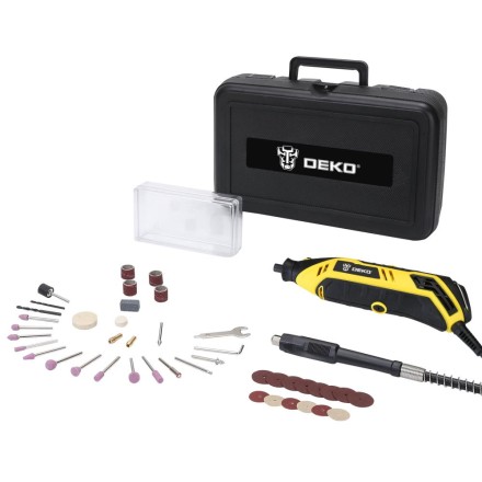 Гравер электрический DEKO DKRT200E DEKO 43 tools + case, 063-1411 купить в Нижневартовске