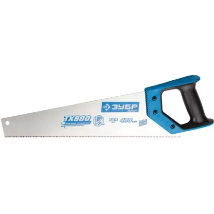 Ножовка по дереву (пила) ЗУБР ЛЕВША-7 400 мм, 7 TPI, универсальный зуб, вдоль и поперек волокон, для средних заготовок, фанеры, ДСП, МДФ,2K рукоятка 15232-40 купить в Нижневартовске