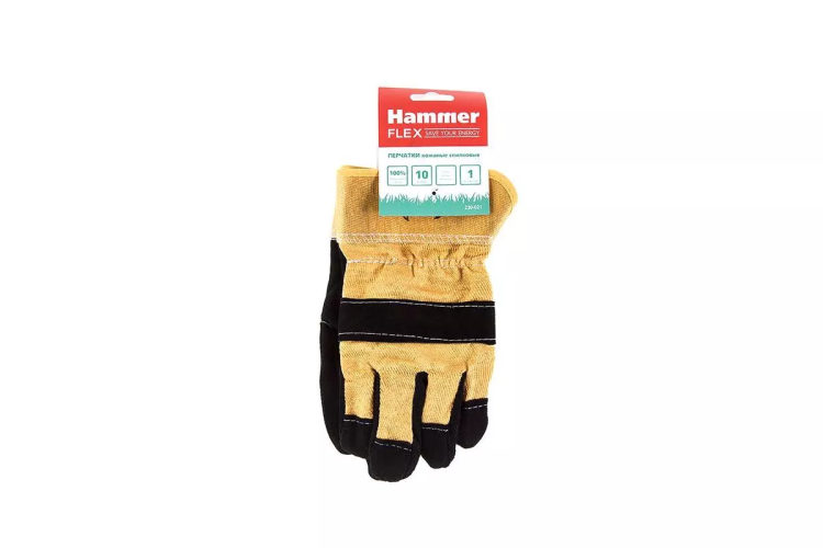 Спилковые перчатки повышенной прочности HAMMER 230-021 купить в Нижневартовске