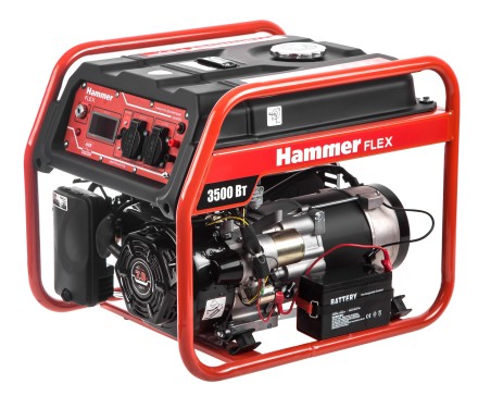 Бензоэлектростанция Hammer Flex GN4000E с электрозапуском купить в Нижневартовске