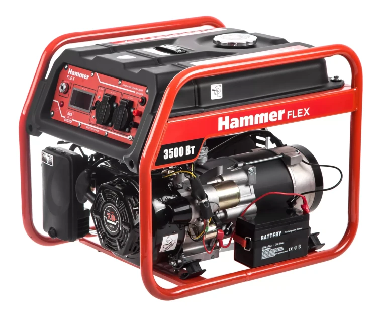 Бензоэлектростанция Hammer Flex GN4000E с электрозапуском купить в Нижневартовске