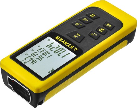 Дальномер STAYER &quot;MASTER&quot; MAX-Control лазерный, 2 точки отсчета, дальность 50м, точность 2мм 34957 купить в Нижневартовске