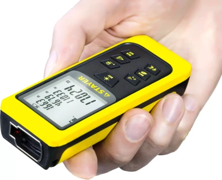 Дальномер STAYER "MASTER" MAX-Control лазерный, 2 точки отсчета, дальность 50м, точность 2мм 34957 купить в Нижневартовске