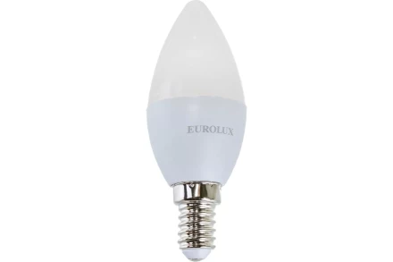 Лампа светодиодная EUROLUX LL-E-C37-6W-230-4K-E14 76/2/4 купить в Нижневартовске