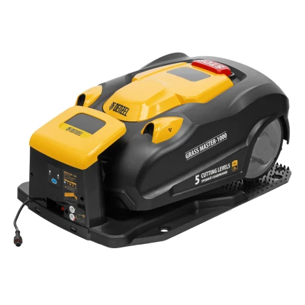 Робот-газонокосилка Grass Master 1000, ультразвуковой датчик, 3 Ач, LCD дисплей, Wi-Fi // Denzel купить в Нижневартовске