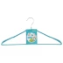 Вешалка метал для верхней одежды с прорезиненным противоскользящим покрытием 45 см бирюзовая ELFE 92926 купить в Нижневартовске