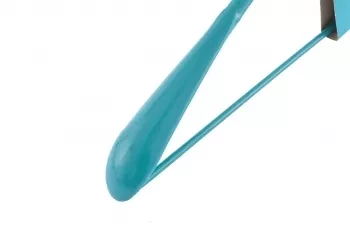 Вешалка метал для верхней одежды с прорезиненным противоскользящим покрытием 45 см бирюзовая ELFE 92926 купить в Нижневартовске