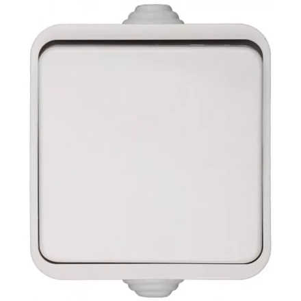 Выключатель СВЕТОЗАР БАТТЕРФЛЯЙ одноклавишный, цвет белый,10А/~250В SV-54330-W купить в Нижневартовске
