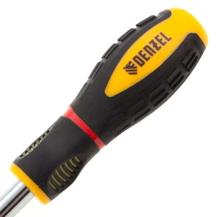 Отвертка комбинированная Denzel, SL3/16"-PH1, SL1/4"-PH2, 3-х компонентная рукоятка, 7713381 купить в Нижневартовске