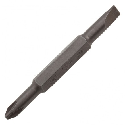 Отвертка комбинированная Denzel, SL3/16&quot;-PH1, SL1/4&quot;-PH2, 3-х компонентная рукоятка, 7713381 купить в Нижневартовске