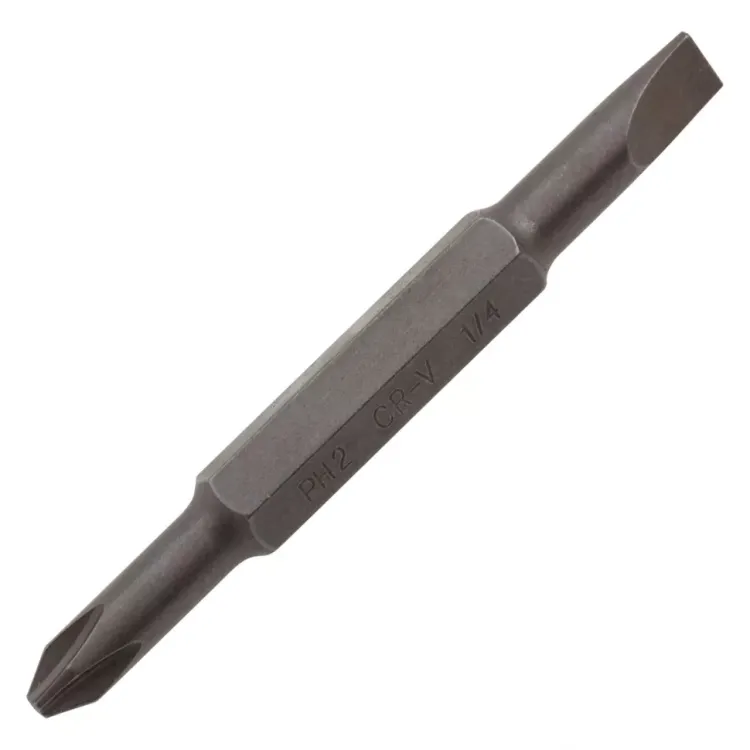 Отвертка комбинированная Denzel, SL3/16"-PH1, SL1/4"-PH2, 3-х компонентная рукоятка, 7713381 купить в Нижневартовске