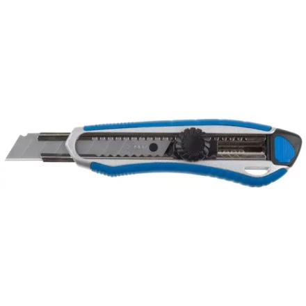 Нож ЗУБР&quot;ЭКСПЕРТ&quot;, двухкомпонентный корпус, с механическим фиксатором, с сегментированным лезвием 18 мм, сталь У8А. 09178 купить в Нижневартовске