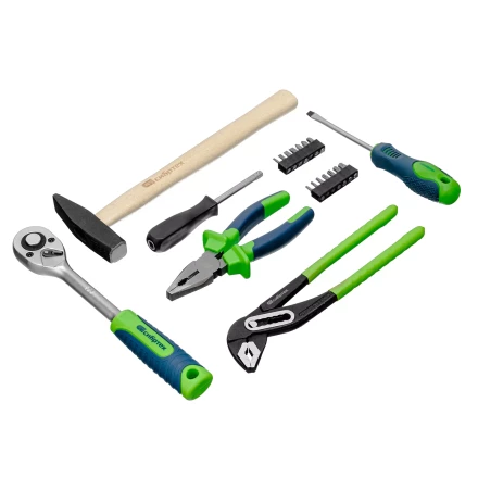 Набор инструментов Сибртех 13394, 1/2", 1/4", пластиковый кейс 76 предметов купить в Нижневартовске