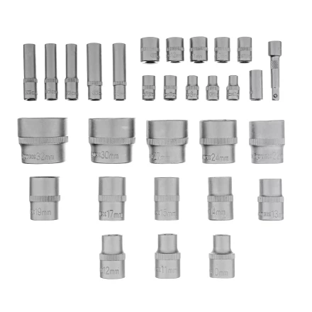 Набор инструментов Сибртех 13394, 1/2", 1/4", пластиковый кейс 76 предметов купить в Нижневартовске