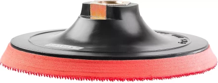 Тарелка опорная STAYER "MASTER" пластиковая для УШМ на липучке, полиуретановая вставка, d=125 мм, М14 35744-125 купить в Нижневартовске