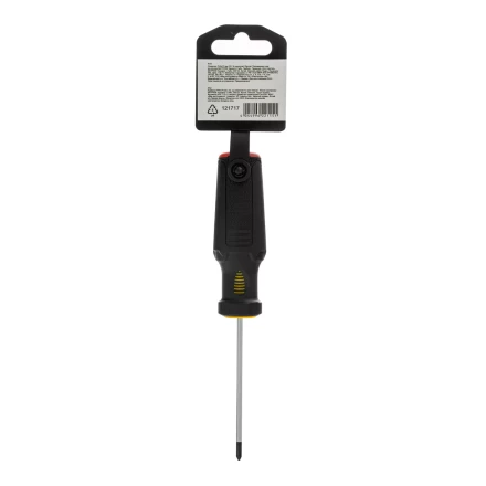 Отвертка, PH0х75 мм, S2, 3к рукоятка Denzel 121717 купить в Нижневартовске