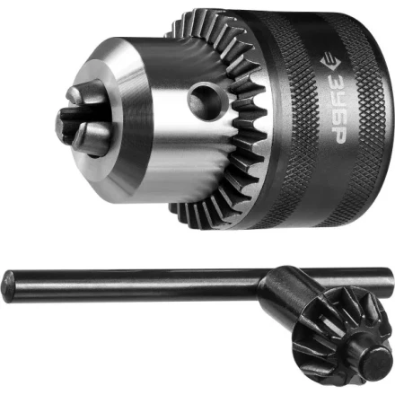 Патрон ЗУБР "ЭКСПЕРТ" цельнометаллический для станка, конус морзе, с ключом, 16мм 29084-16 купить в Нижневартовске