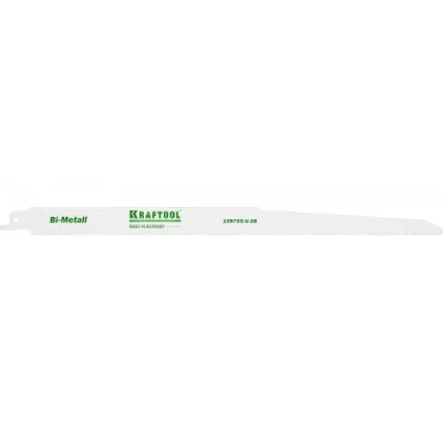 Полотно KRAFTOOL "INDUSTRIE QUALITAT", S1222VF, для эл/ножовки, Bi-Metall, по металлу, дереву, шаг 1,8-2,5мм, 280мм 159705-U-28