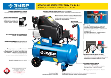Компрессор воздушный ЗКПМ-310-24-2.2 серия ПРОФЕССИОНАЛ купить в Нижневартовске
