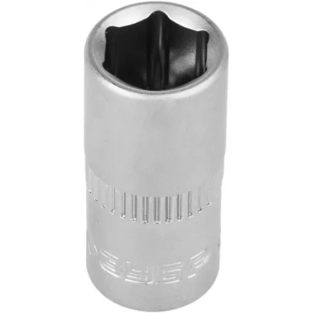 Головка торцовая ЗУБР "МАСТЕР" (1/4"), Cr-V, FLANK, хроматированное покрытие, 8мм 27715-08 купить в Нижневартовске