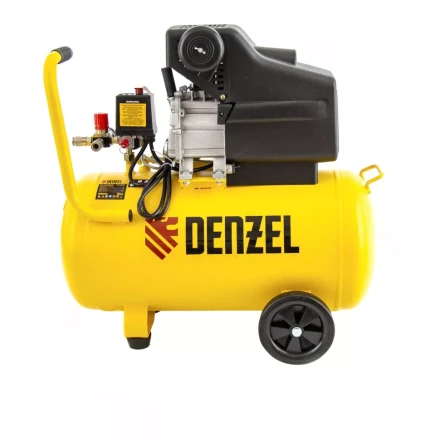 Компрессор воздушный, прямой привод DC1500/50, 1.5 кВт, 50 литров, 220 л/мин Denzel 58161 купить в Нижневартовске