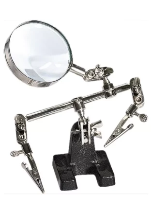 Зажим для пайки "Третья рука" с лупой SPARTA 914605 купить в Нижневартовске
