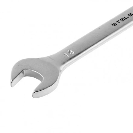 Ключ комбинированный 18 мм CrV матовый хром Stels 15223 купить в Нижневартовске